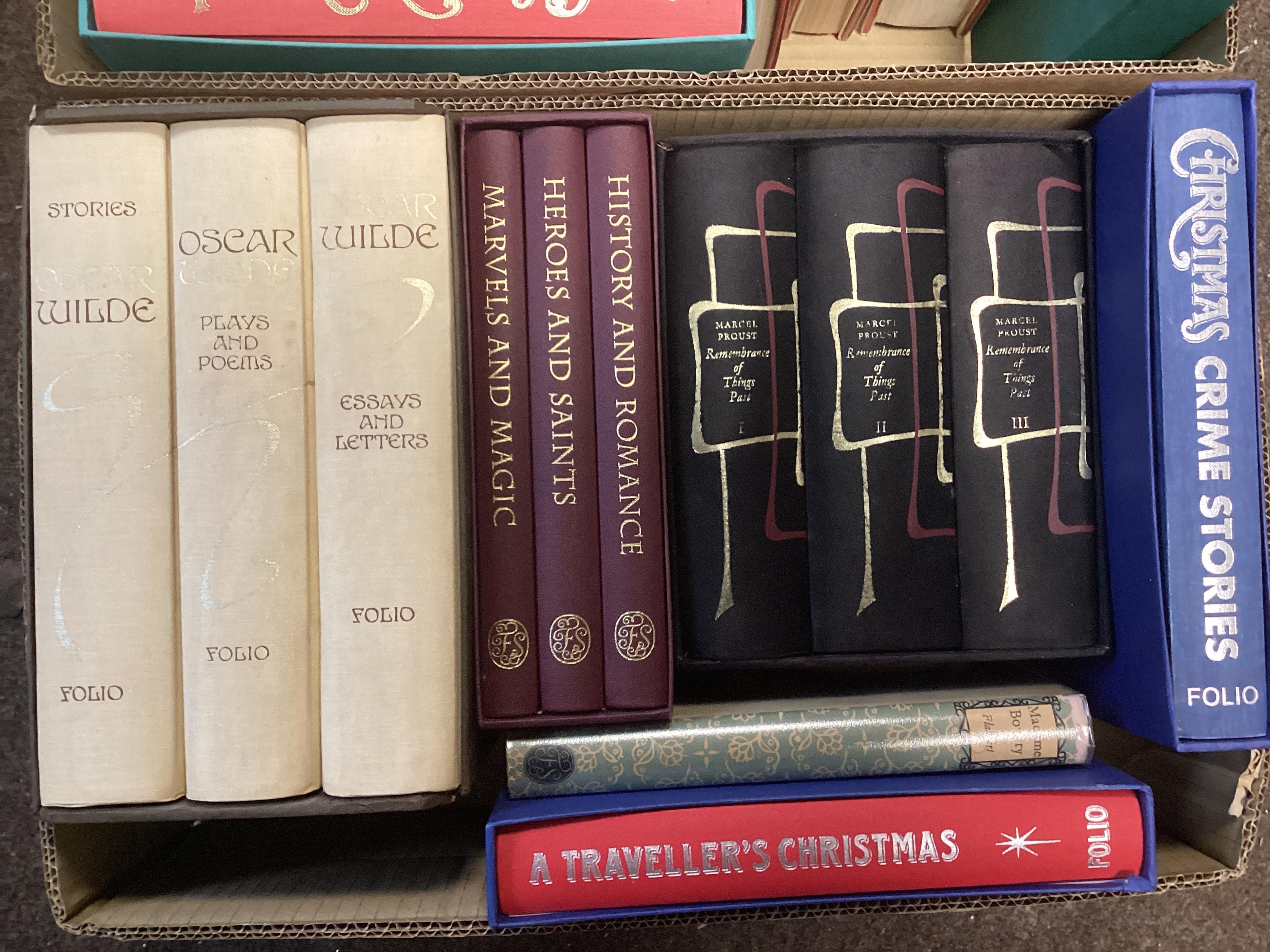 Folio Society: Surtees 1950s (10), Charles Dickens (12), Oscar Wilde - Stories, Plays, Essays (3) and Christmas Books (4)